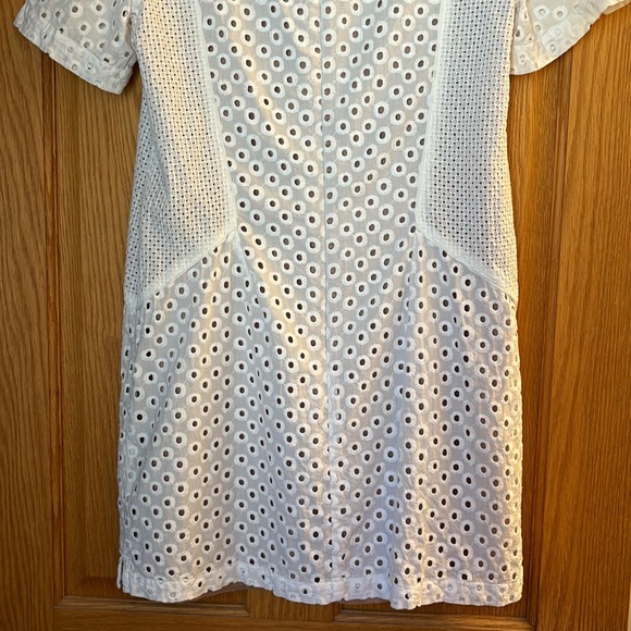 Trina Turk White Marquise Circle Eyelet Dress (Size 10) - Picture 4 of 9